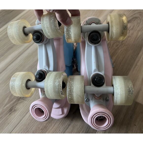 Circle Society Adjustable Kids Girls Roller Skates Classic Cotton Candy Yth 3-7 - Picture 6 of 6